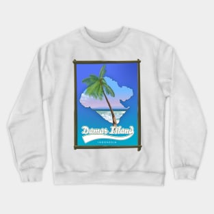 Damar Island Indonesia map Crewneck Sweatshirt